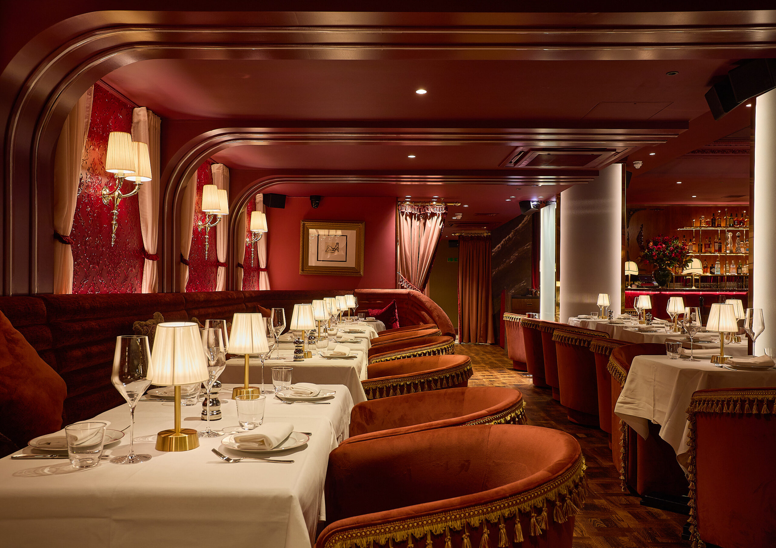 Mistress of Mayfair dining area