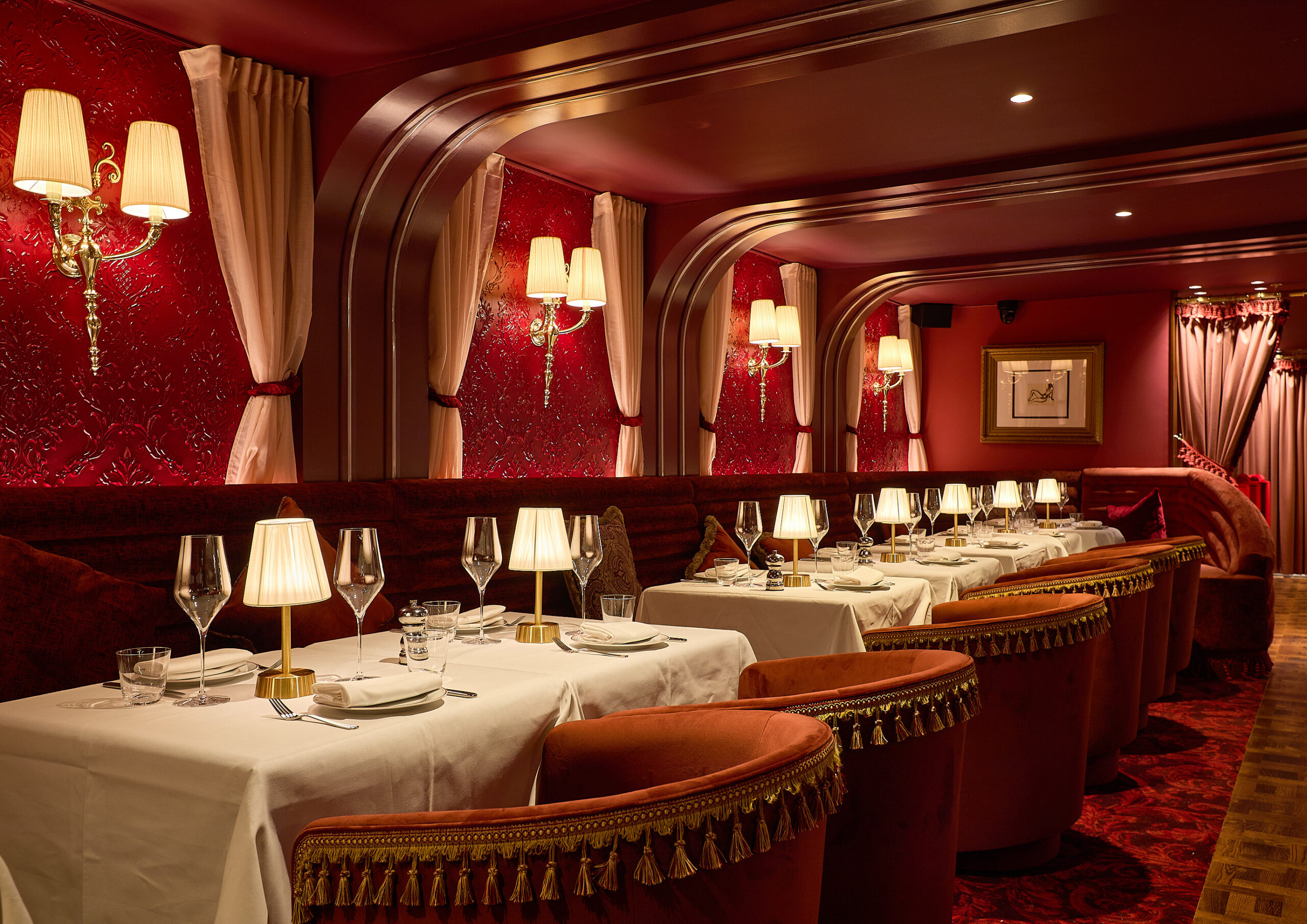 Mistress of Mayfair restaurant seating